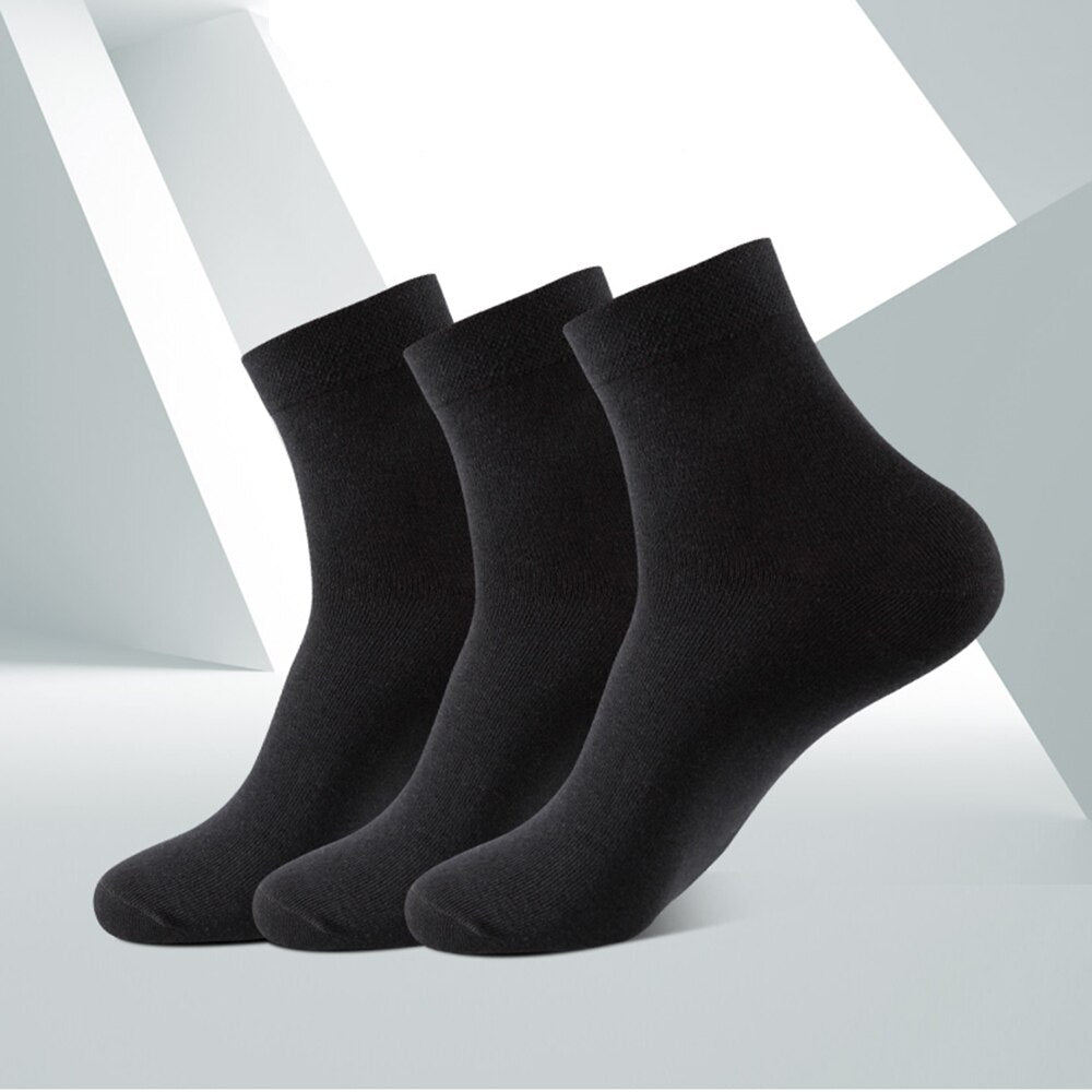 10 Pairs Men's Cotton Socks New Style Black
