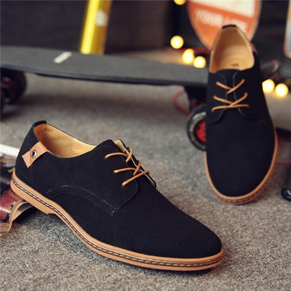 Men Suede Leather Casual Shoes