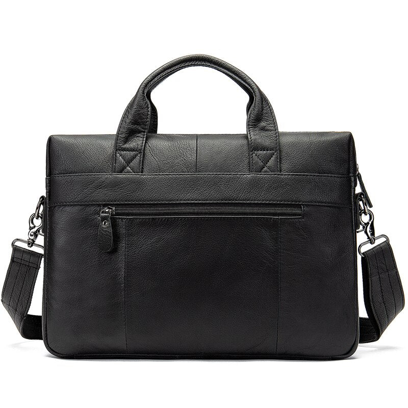 WESTAL genuine leather bag for men&#39;s briefcase