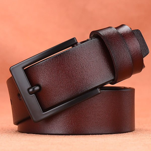 Leather luxury strap male belts