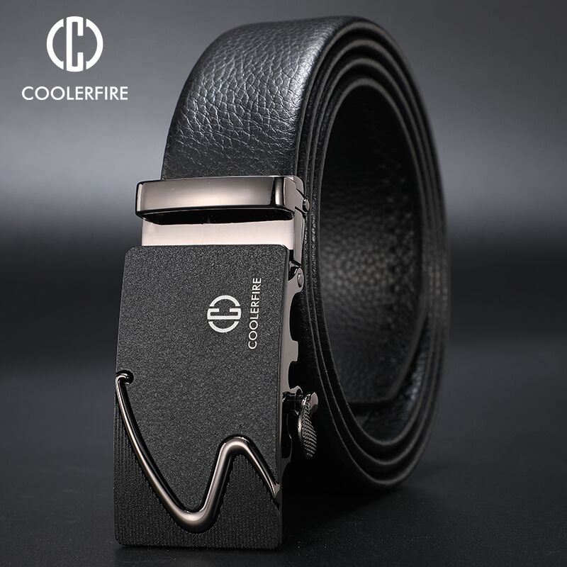 Men Luxury Brand Genuine Leather Automatic Belt