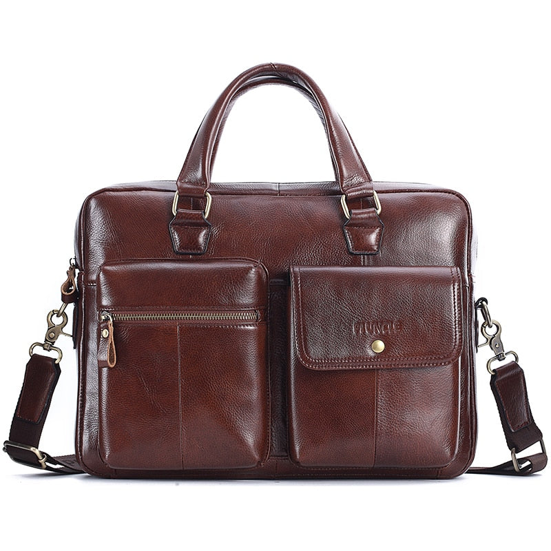 Men Genuine Leather Handbag