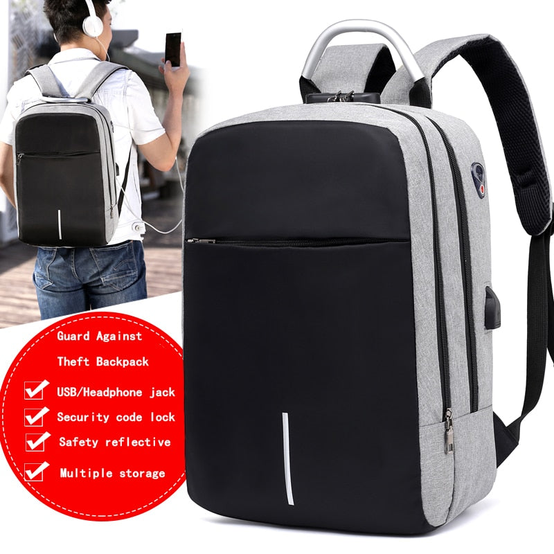 OUBDAR Men Multifunction Anti Theft Backpack