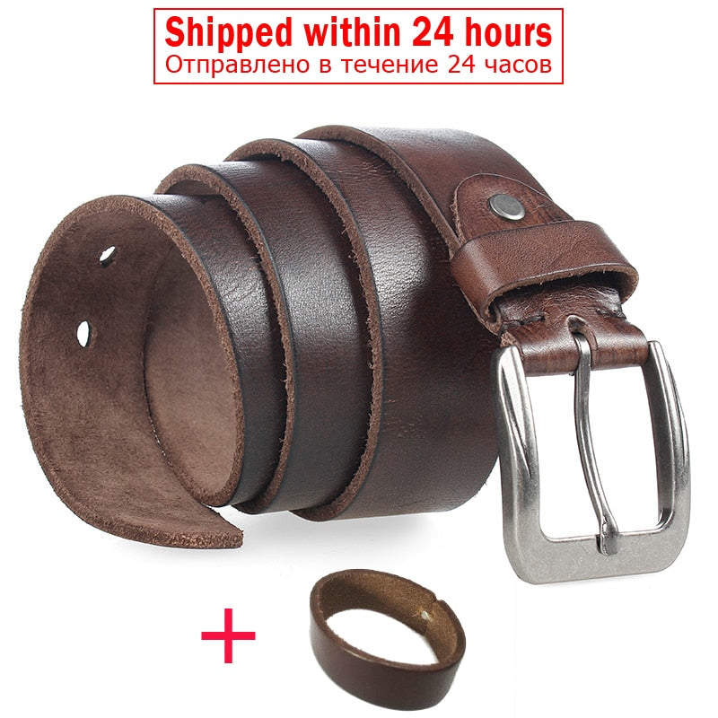 MEDYLA Men Top Layer Leather  Casual High Quality Belt