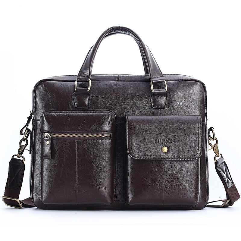 Men Genuine Leather Handbag