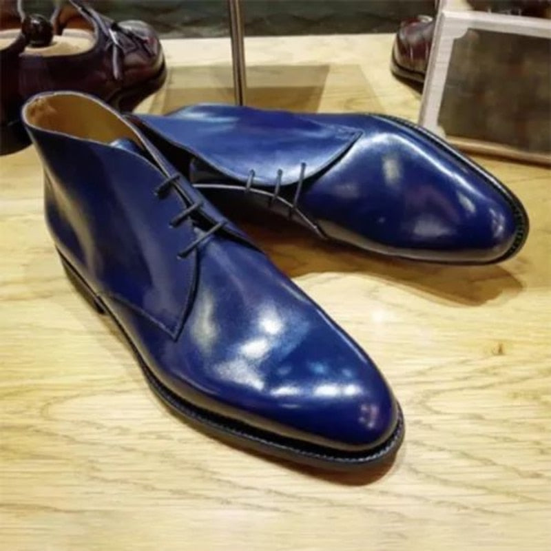 Business Handmade Pu Leather Shoes for Men