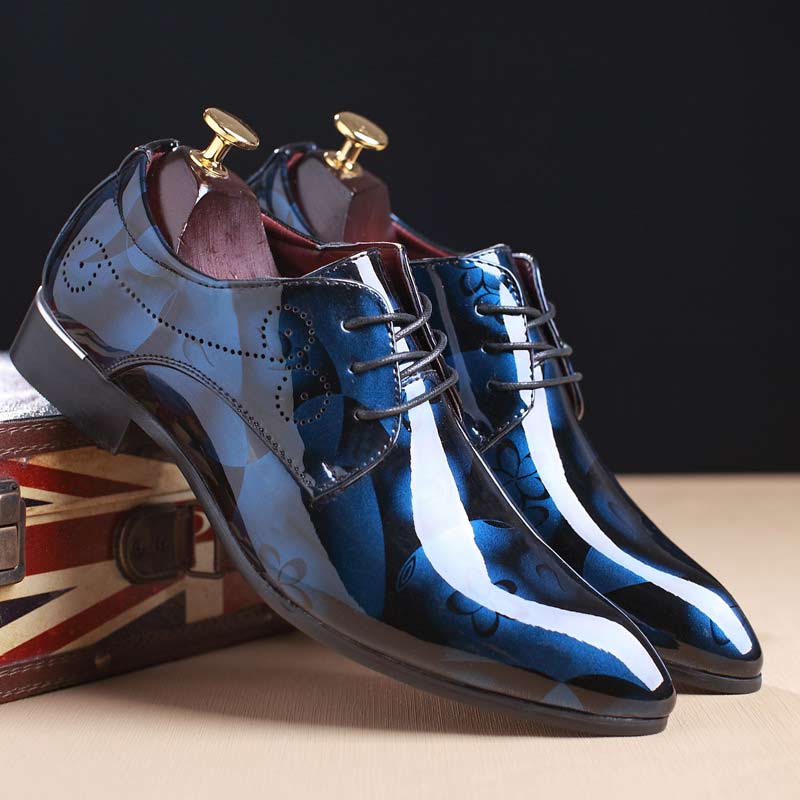 Patent Leather Men Dress Shoes